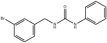 1-[(3-bromophenyl)methyl]-3-phenylurea 结构式