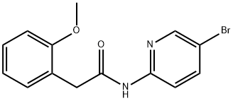 N-(5-bromopyridin-2-yl)-2-(2-methoxyphenyl)acetamide 结构式