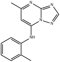 5-methyl-N-(2-methylphenyl)-[1,2,4]triazolo[1,5-a]pyrimidin-7-amine 结构式