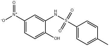 N-(2-hydroxy-5-nitrophenyl)-4-methylbenzenesulfonamide 结构式