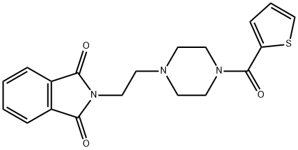 2-[2-[4-(thiophene-2-carbonyl)piperazin-1-yl]ethyl]isoindole-1,3-dione 结构式