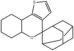 spiro[5a,6,7,8,9,9a-hexahydrothieno[3,2-c]chromene-4,2'-adamantane] 结构式