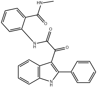 N-methyl-2-[[2-oxo-2-(2-phenyl-1H-indol-3-yl)acetyl]amino]benzamide 结构式