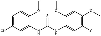 1-(5-chloro-2,4-dimethoxyphenyl)-3-(5-chloro-2-methoxyphenyl)thiourea 结构式