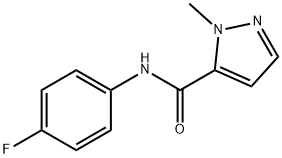 N-(4-fluorophenyl)-2-methylpyrazole-3-carboxamide 结构式