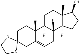 (8R,9S,10R,13S,14S,17S)-10,13-dimethylspiro[1,2,4,7,8,9,11,12,14,15,16,17-dodecahydrocyclopenta[a]phenanthrene-3,2'-1,3-dioxolane]-17-ol 结构式