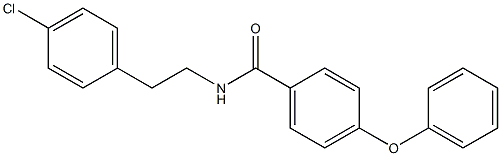 N-[2-(4-chlorophenyl)ethyl]-4-phenoxybenzamide 结构式