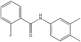 N-(3,4-dimethylphenyl)-2-fluorobenzamide 结构式