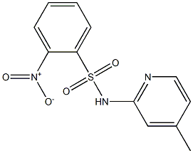 N-(4-methylpyridin-2-yl)-2-nitrobenzenesulfonamide 结构式