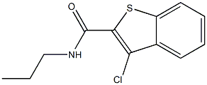 3-chloro-N-propyl-1-benzothiophene-2-carboxamide 结构式