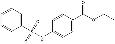 ethyl 4-(benzenesulfonamido)benzoate 结构式