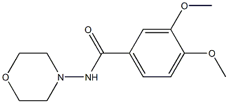 3,4-dimethoxy-N-morpholin-4-ylbenzamide 结构式