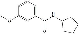 N-cyclopentyl-3-methoxybenzamide 结构式