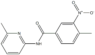 4-methyl-N-(6-methylpyridin-2-yl)-3-nitrobenzamide 结构式