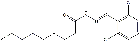 N-[(E)-(2,6-dichlorophenyl)methylideneamino]nonanamide 结构式
