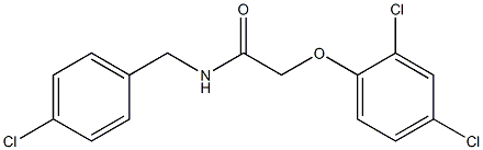 N-[(4-chlorophenyl)methyl]-2-(2,4-dichlorophenoxy)acetamide 结构式