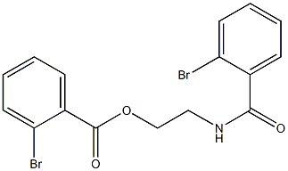 2-[(2-bromobenzoyl)amino]ethyl 2-bromobenzoate 结构式