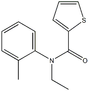 N-ethyl-N-(2-methylphenyl)thiophene-2-carboxamide 结构式