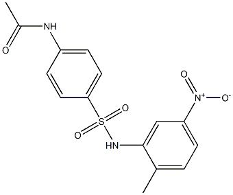 N-[4-[(2-methyl-5-nitrophenyl)sulfamoyl]phenyl]acetamide 结构式