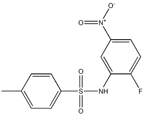 N-(2-fluoro-5-nitrophenyl)-4-methylbenzenesulfonamide 结构式