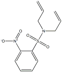 2-nitro-N,N-bis(prop-2-enyl)benzenesulfonamide 结构式