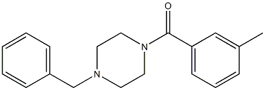 (4-benzylpiperazin-1-yl)-(3-methylphenyl)methanone 结构式