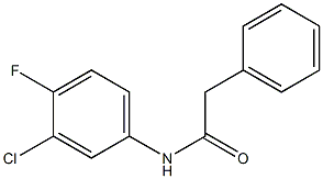 N-(3-chloro-4-fluorophenyl)-2-phenylacetamide 结构式