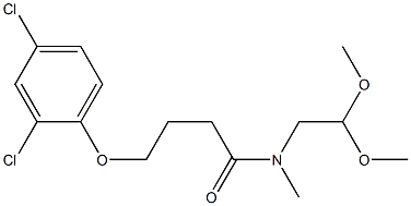 4-(2,4-dichlorophenoxy)-N-(2,2-dimethoxyethyl)-N-methylbutanamide 结构式