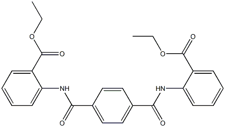 ethyl 2-[[4-[(2-ethoxycarbonylphenyl)carbamoyl]benzoyl]amino]benzoate 结构式