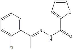 N-[(E)-1-(2-chlorophenyl)ethylideneamino]furan-2-carboxamide 结构式