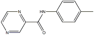 N-(4-methylphenyl)pyrazine-2-carboxamide 结构式