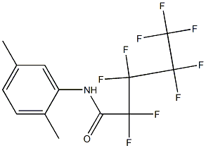 N-(2,5-dimethylphenyl)-2,2,3,3,4,4,5,5,5-nonafluoropentanamide 结构式