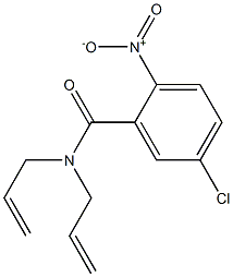 5-chloro-2-nitro-N,N-bis(prop-2-enyl)benzamide 结构式