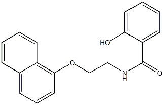 2-hydroxy-N-(2-naphthalen-1-yloxyethyl)benzamide 结构式