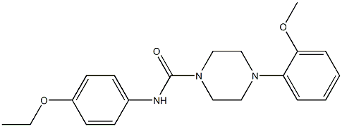 N-(4-ethoxyphenyl)-4-(2-methoxyphenyl)piperazine-1-carboxamide 结构式