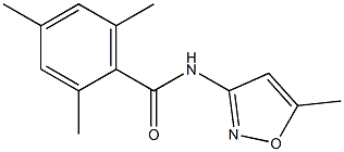 2,4,6-trimethyl-N-(5-methyl-1,2-oxazol-3-yl)benzamide 结构式