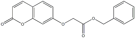 benzyl 2-(2-oxochromen-7-yl)oxyacetate 结构式