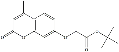 tert-butyl 2-(4-methyl-2-oxochromen-7-yl)oxyacetate 结构式