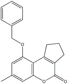 7-methyl-9-phenylmethoxy-2,3-dihydro-1H-cyclopenta[c]chromen-4-one 结构式