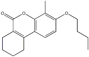 3-butoxy-4-methyl-7,8,9,10-tetrahydrobenzo[c]chromen-6-one 结构式