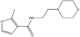 2-methyl-N-(2-morpholin-4-ylethyl)furan-3-carboxamide 结构式