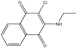 2-chloro-3-(ethylamino)naphthalene-1,4-dione 结构式