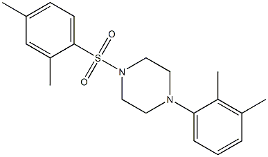 1-(2,3-dimethylphenyl)-4-(2,4-dimethylphenyl)sulfonylpiperazine 结构式