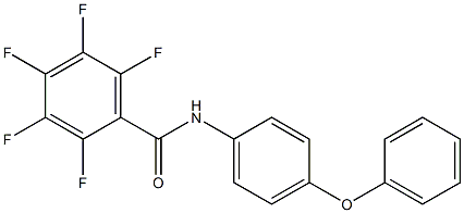 2,3,4,5,6-pentafluoro-N-(4-phenoxyphenyl)benzamide 结构式