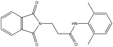 N-(2,6-dimethylphenyl)-3-(1,3-dioxoisoindol-2-yl)propanamide 结构式