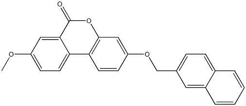 8-methoxy-3-(naphthalen-2-ylmethoxy)benzo[c]chromen-6-one 结构式