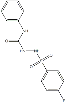 1-[(4-fluorophenyl)sulfonylamino]-3-phenylurea 结构式