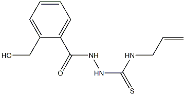 1-[[2-(hydroxymethyl)benzoyl]amino]-3-prop-2-enylthiourea 结构式