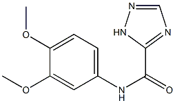 N-(3,4-dimethoxyphenyl)-1H-1,2,4-triazole-5-carboxamide 结构式