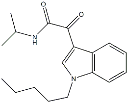 2-oxo-2-(1-pentylindol-3-yl)-N-propan-2-ylacetamide 结构式